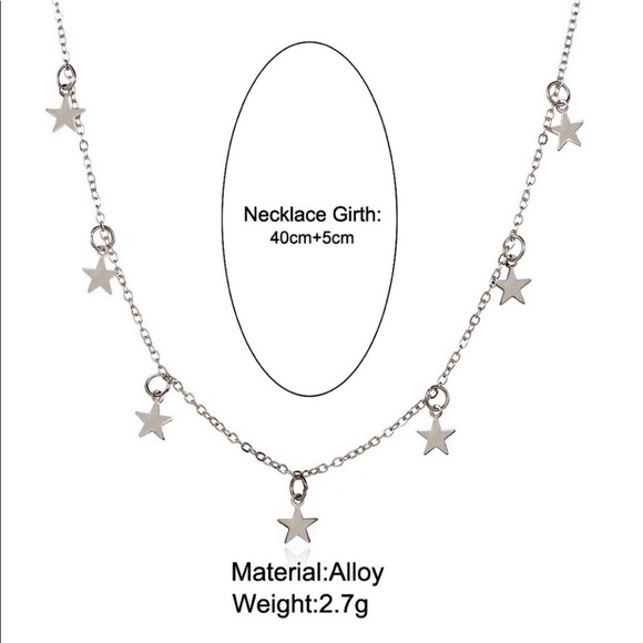 BESTSELLER ⭐️7-Star Dainty Choker in Silver Tone⭐️ - Picture 4 of 5
